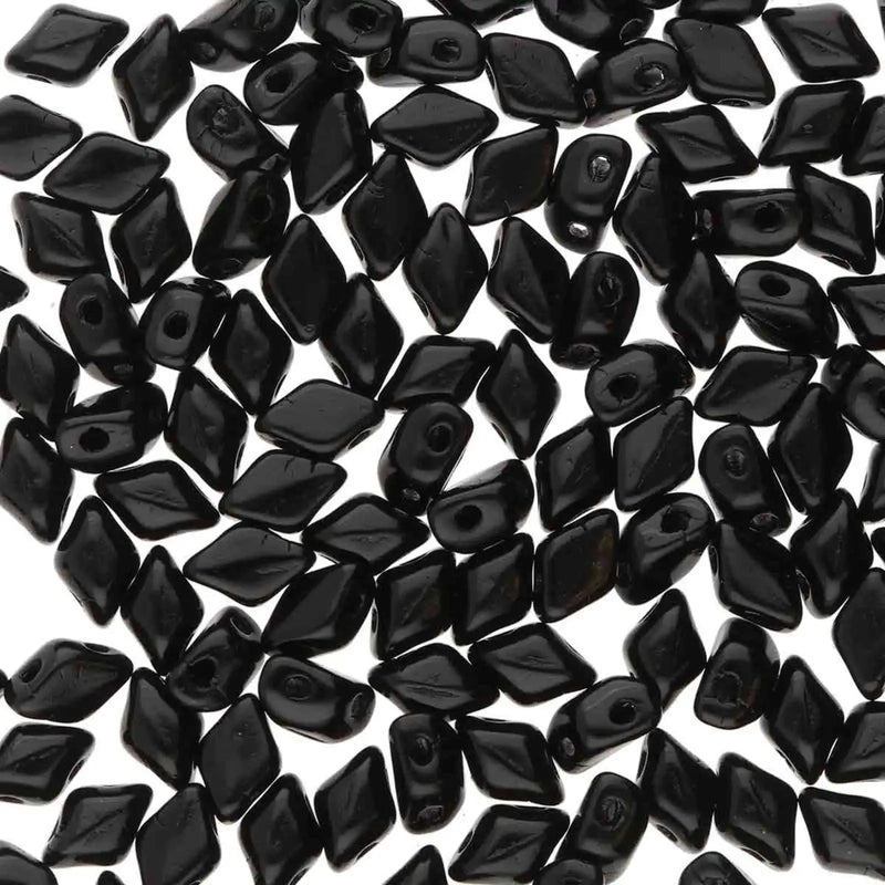 Mini Gemduos Beads, Jet