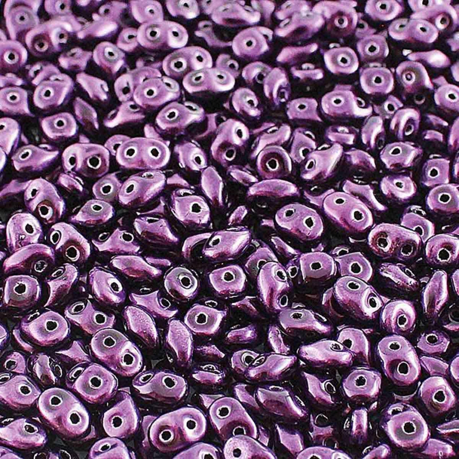 Miniduo Beads, Metalust Purple