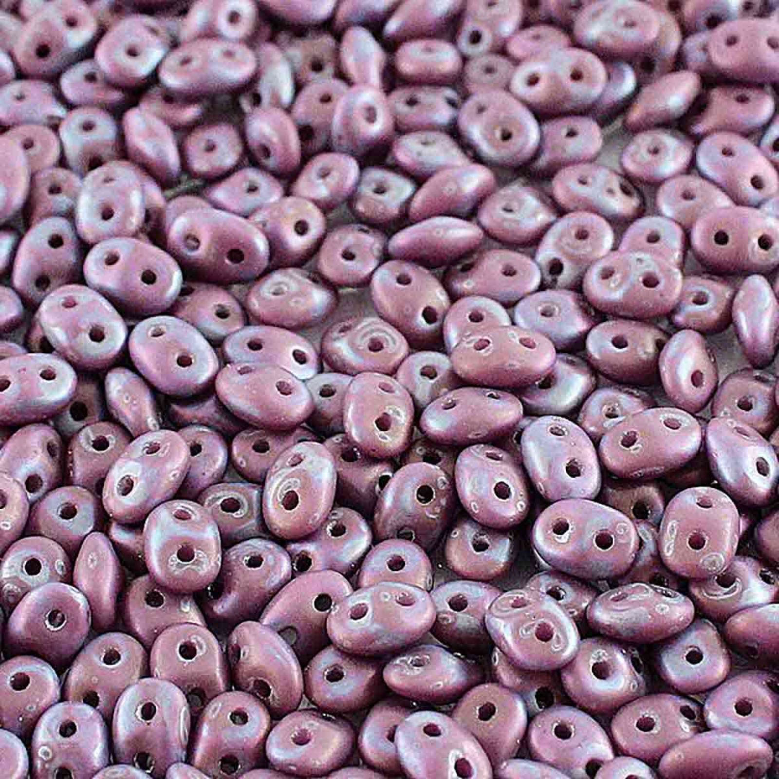 Miniduo Beads, Nebula Violet Matte