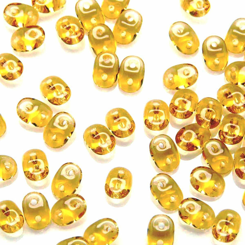 Miniduo Beads, Topaz