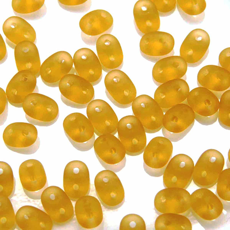 Miniduo Beads, Topaz Matte