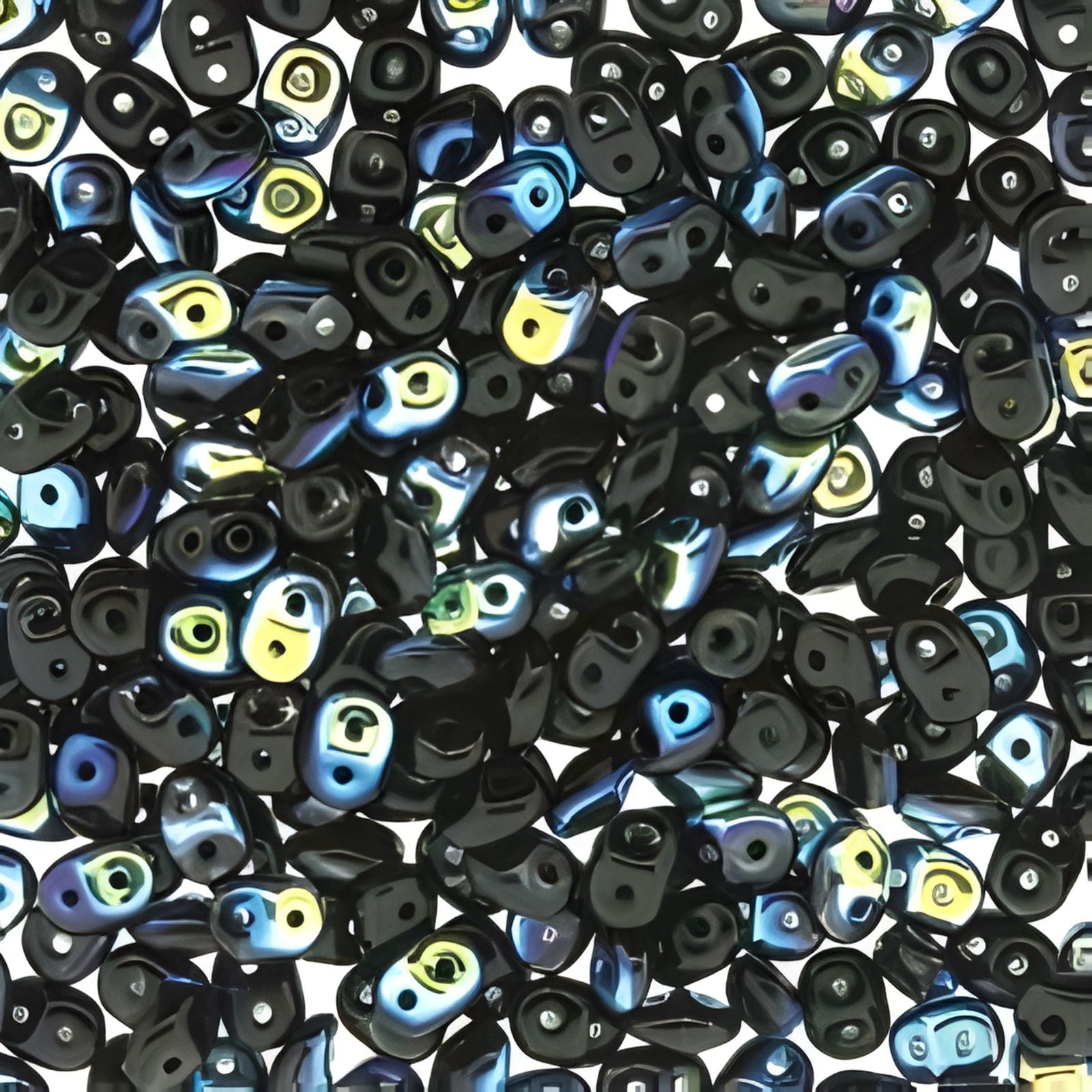 Miniduo Beads, Jet AB