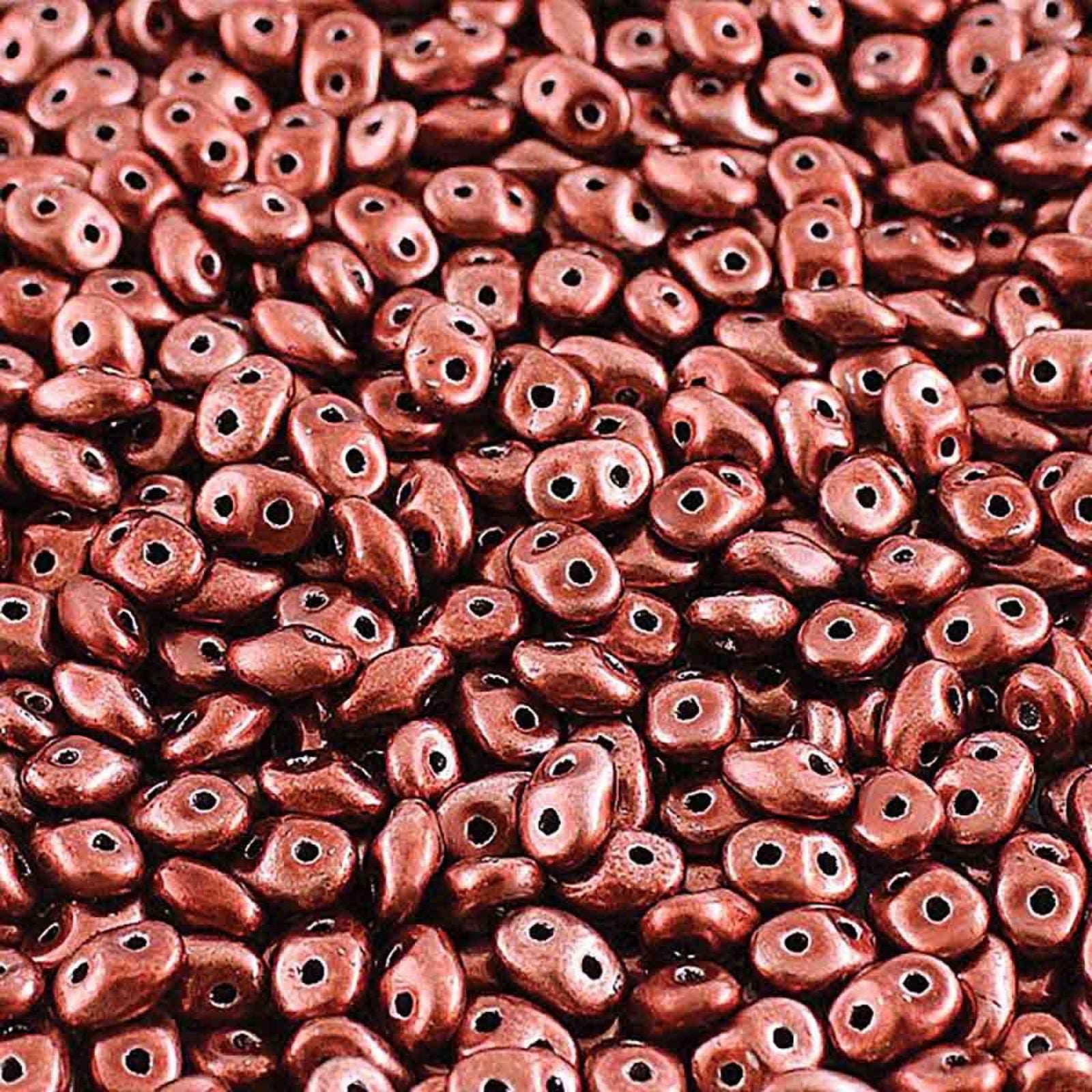 Miniduo Beads, Metalust Burnt Copper