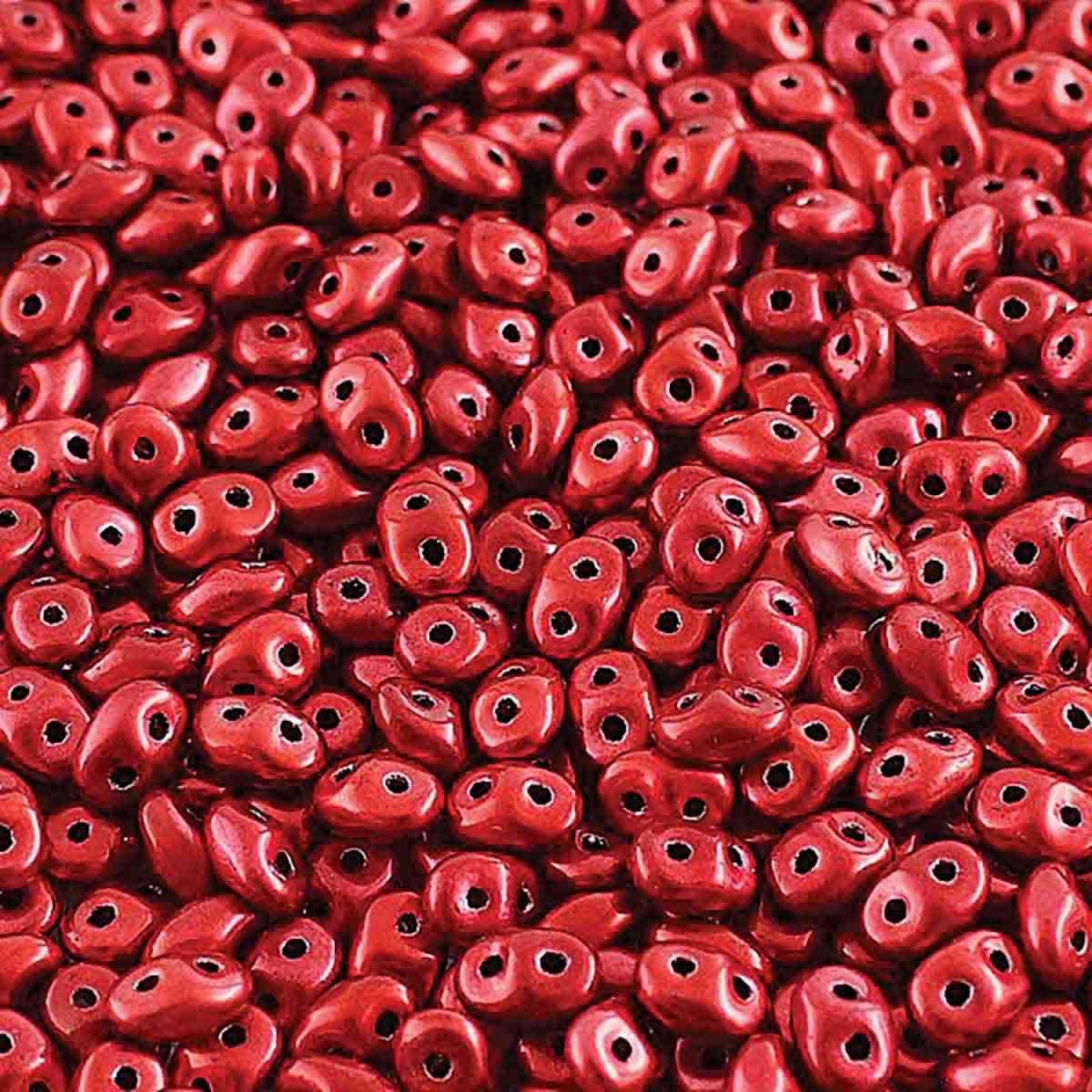 Miniduo Beads, Metalust Lipstick Red