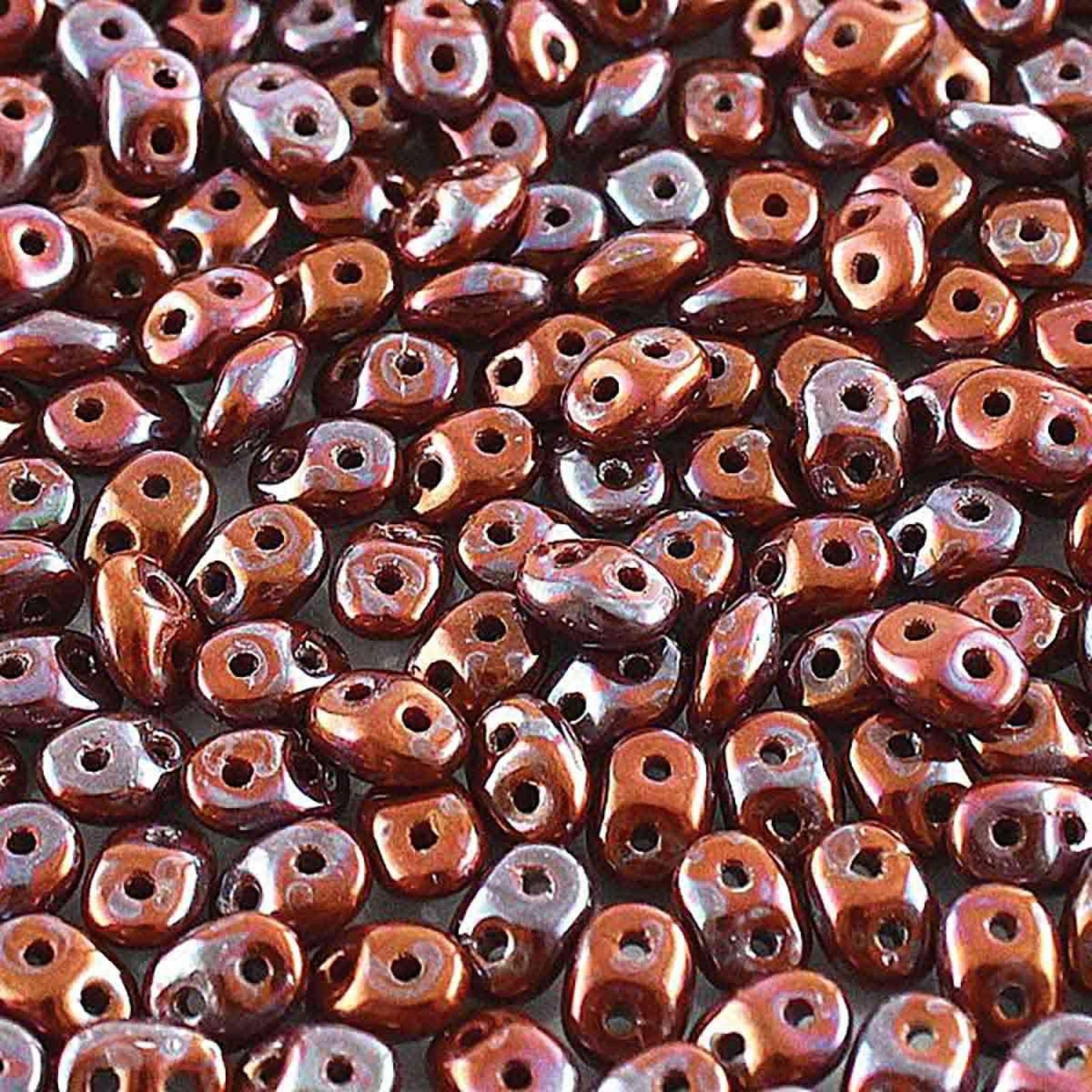 Miniduo Beads, Nebula Chocolate