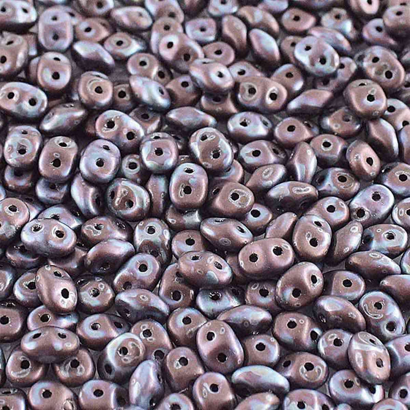 Miniduo Beads, Nebula Jet Matte