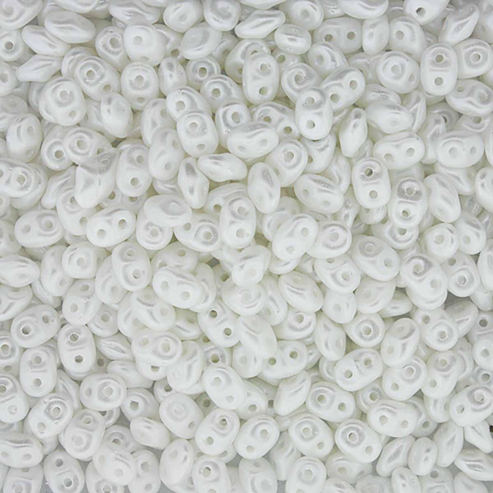 Miniduo Beads, Pastel Snow White