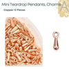 Mini Teardrop Pendants, Dangles or Charms (12 Pieces) - The Argus Collection