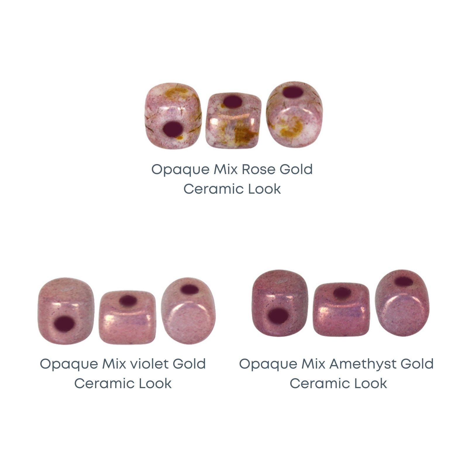Minos Beads par Puca Beads, Ceramic Mix, 5g or 20g