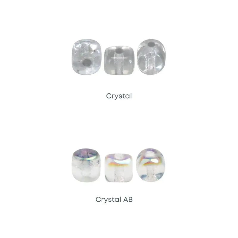 Crystal Ravet Minos Beads par Puca, Crystal, 5g & 20g – The Argus Collection