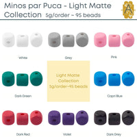 Minos par Puca, Light Matte Collection, 5 grams, 8 Colors - The Argus Collection