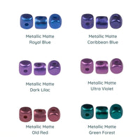 Minos Beads par Puca, Metallic Matte, 5g & 20g