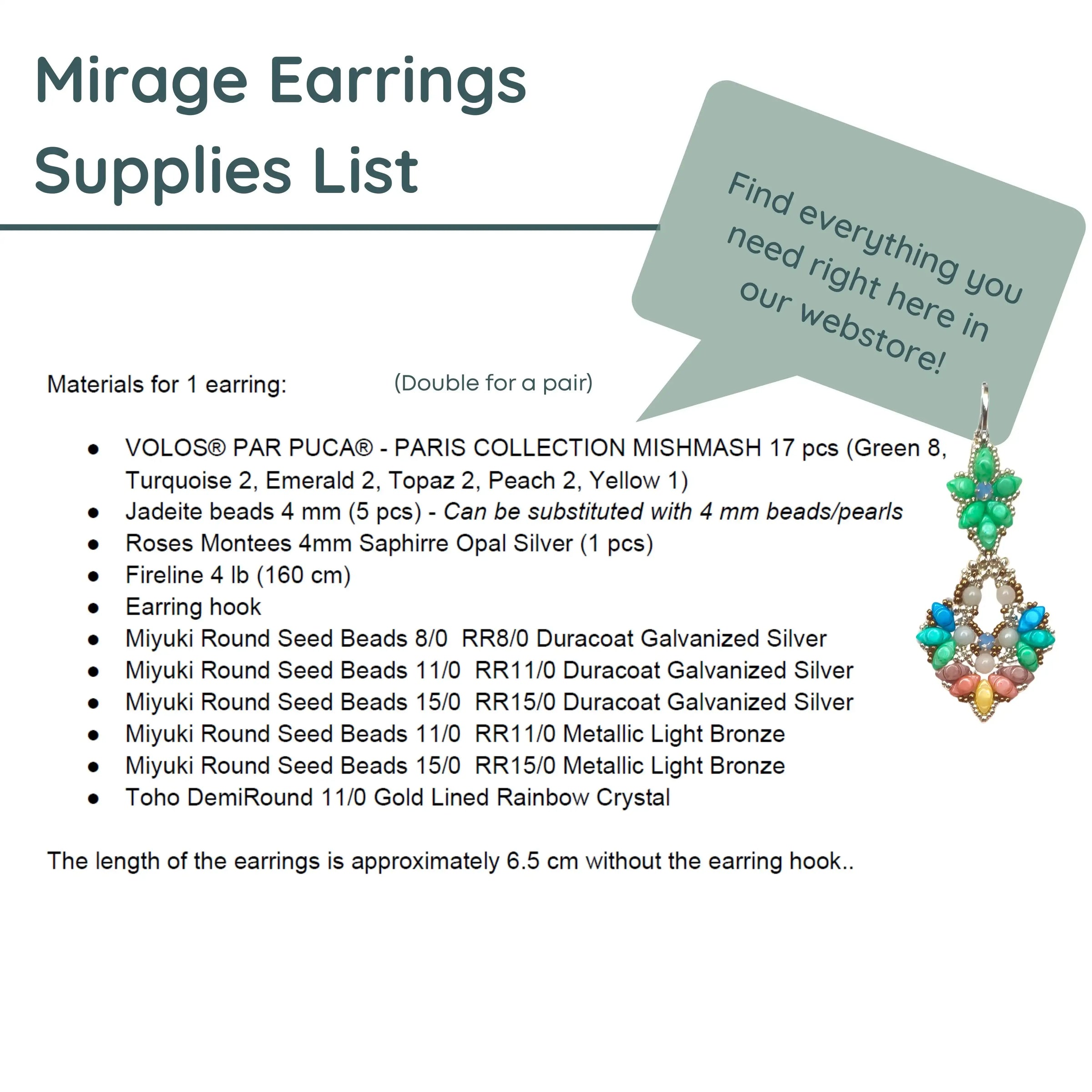 MirageEarringsMaterials - The Argus Collection