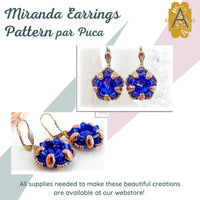 Miranda Earring Pattern par Puca - The Argus Collection