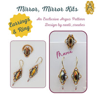 Mirror, Mirror Earrings & Ring Bead Kit by neeti_creates