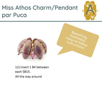 Miss Athos Charm or Pendant Pattern par Puca - The Argus Collection