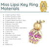 Miss Lipsi Key Ring or Ornament Pattern par Puca - The Argus Collection