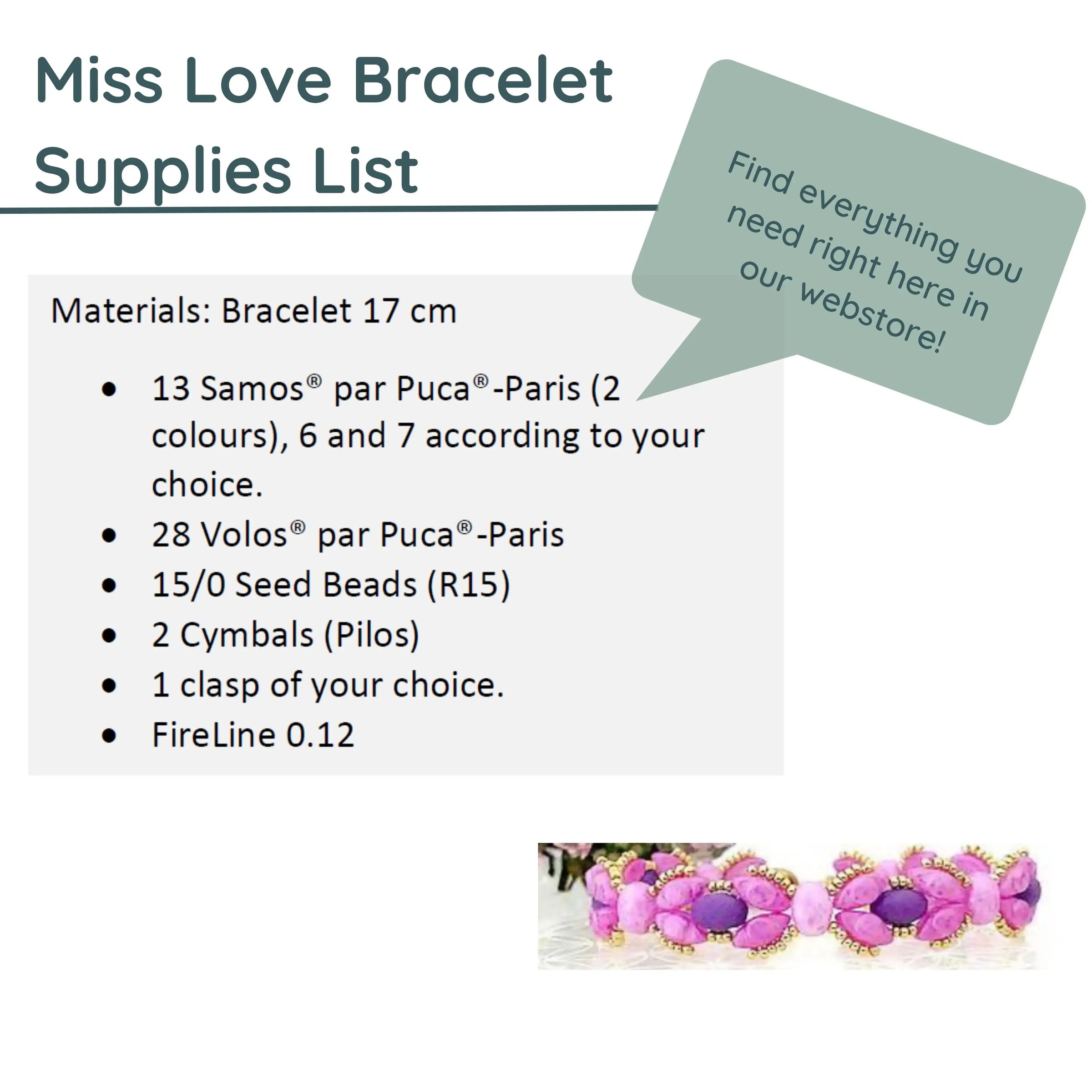 MissLoveBraceletMaterials - The Argus Collection