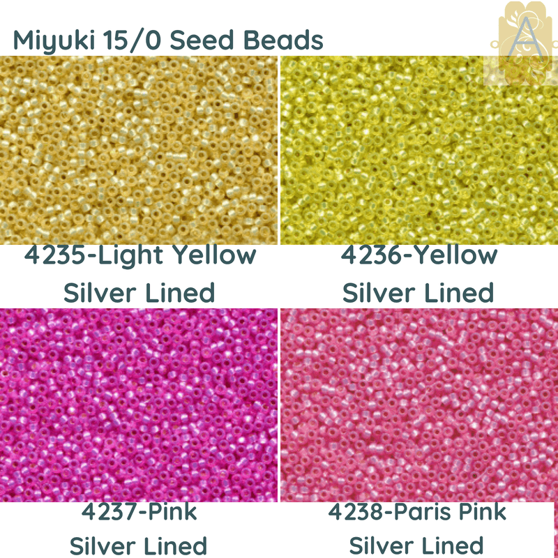 15/0 Miyuki Round Seed Beads, 8.2g 15-4235, 15-4236, 15-4237, 15-4238 - The Argus Collection