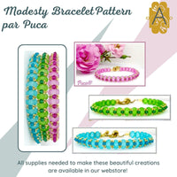 Modesty Bracelet Pattern par Puca - The Argus Collection