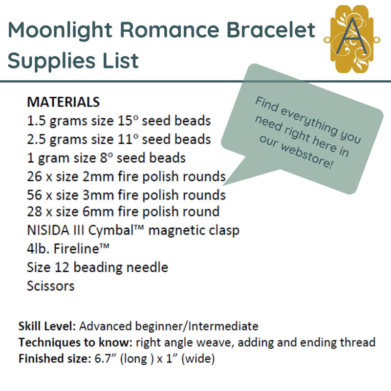 Moonlight Romance Bracelet Pattern