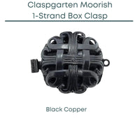 Claspgartn Moorish, 1 or 3-Strand Box Clasp, 2 Finishes - The Argus Collection