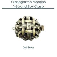 Claspgartn Moorish, 1 or 3-Strand Box Clasp, 2 Finishes - The Argus Collection