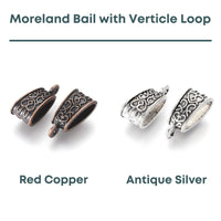 Moreland Bail with Vertical Loop, 2 and 10 Pieces - The Argus Collection
