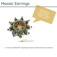 Mosaic Earrings Pattern by Angel Accessories