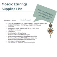 Mosaic Earrings Pattern by Angel Accessories