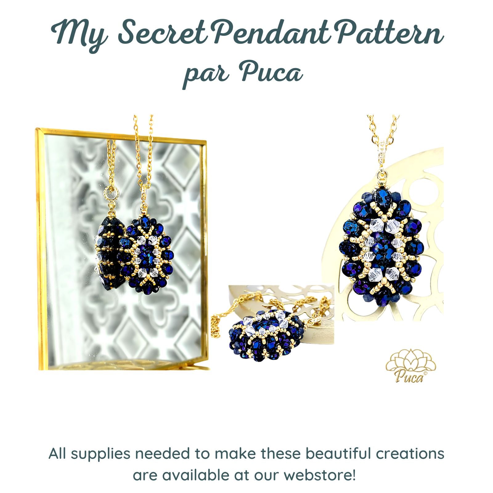 My Secret Pendant Pattern par Puca
