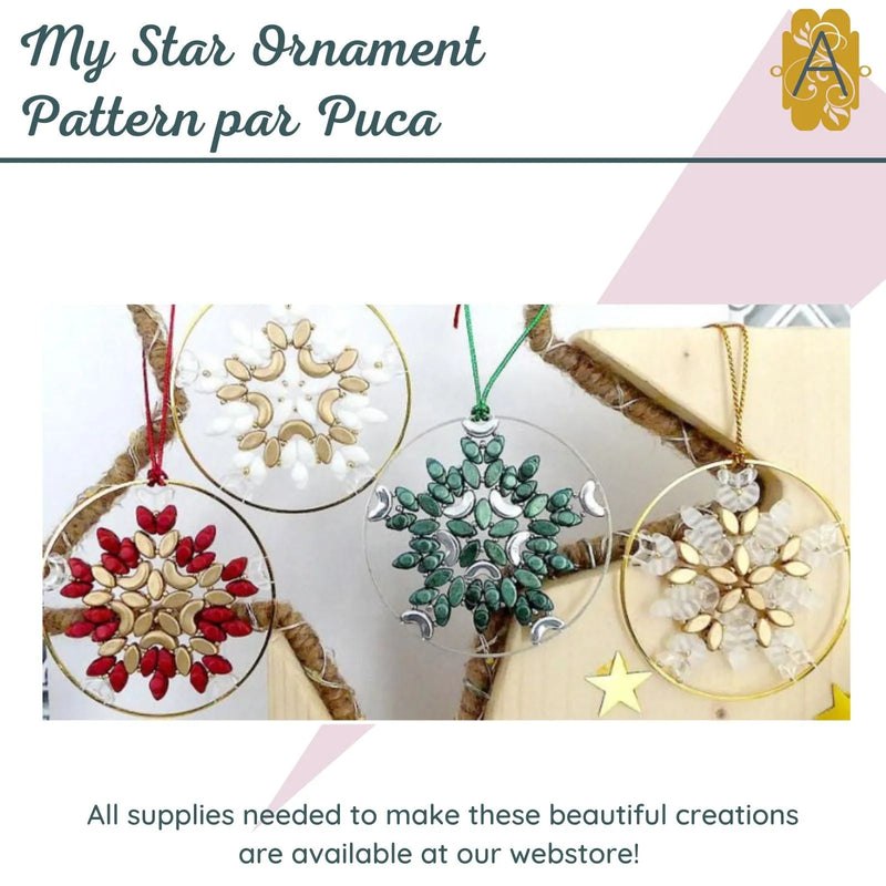 My Star Ornament Pattern par Puca - The Argus Collection