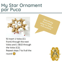 My Star Ornament Pattern par Puca - The Argus Collection