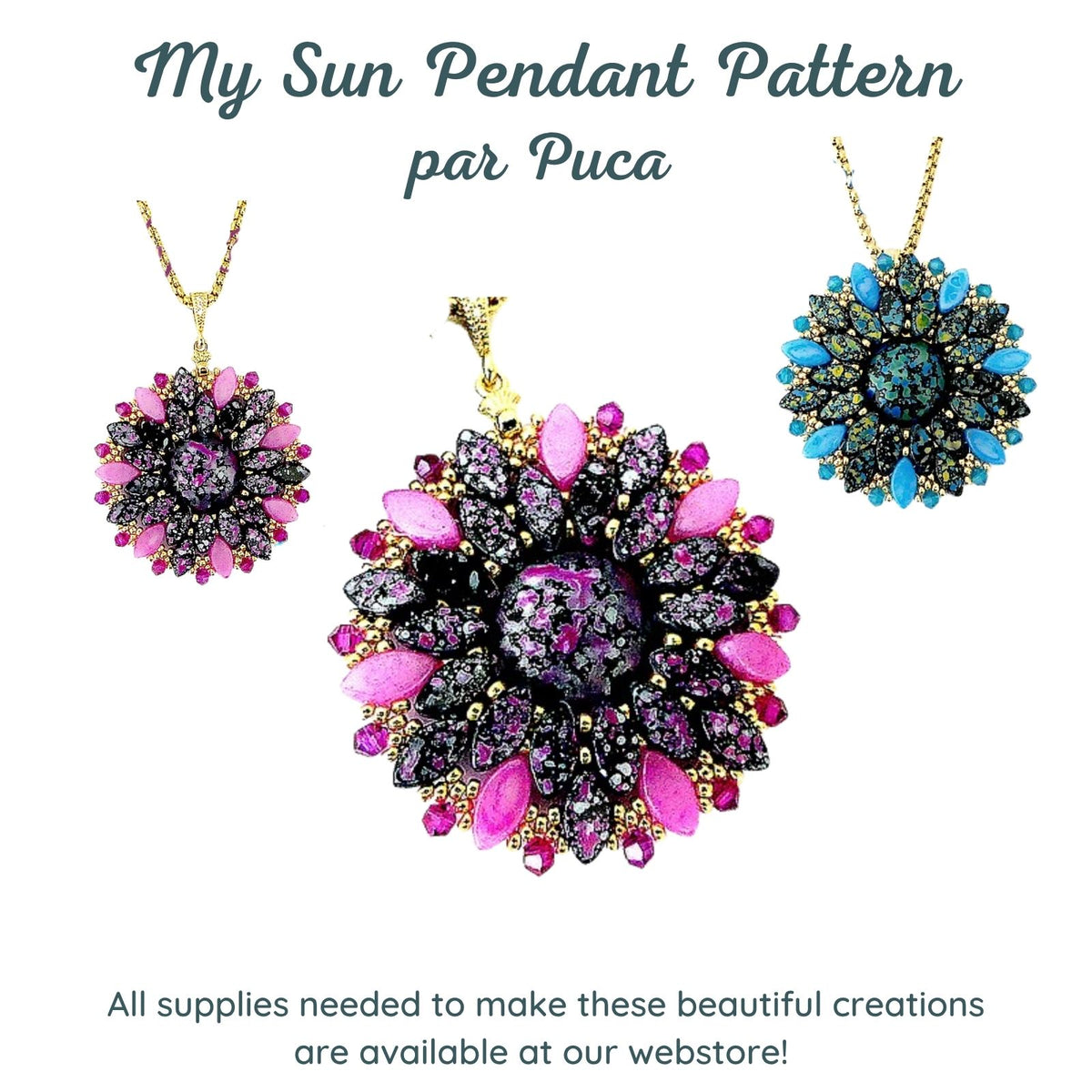 My Sun Pendant Pattern par Puca