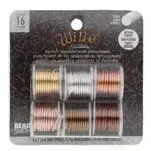 German-Style Wire, Medium Temper, Assorted Gauges, 6 Colors - The Argus Collection