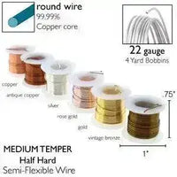 German-Style Wire, Medium Temper, Assorted Gauges, 6 Colors - The Argus Collection