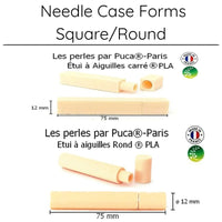 Needle Case Support Base, Round & Square par Puca - The Argus Collection