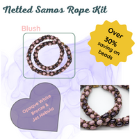 Netted Samos Rope Kit with blush color option on a white background