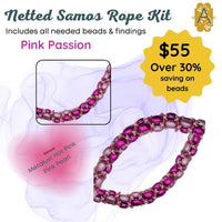 Netted Samos Rope Necklace Bead Kit - The Argus Collection