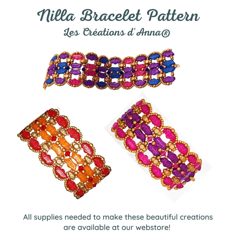 Nilla Bracelet Pattern Les Creations d' Anna - Nilla Bracelet Pattern Les Creations d' Anna - Default Title , The Argus Collection