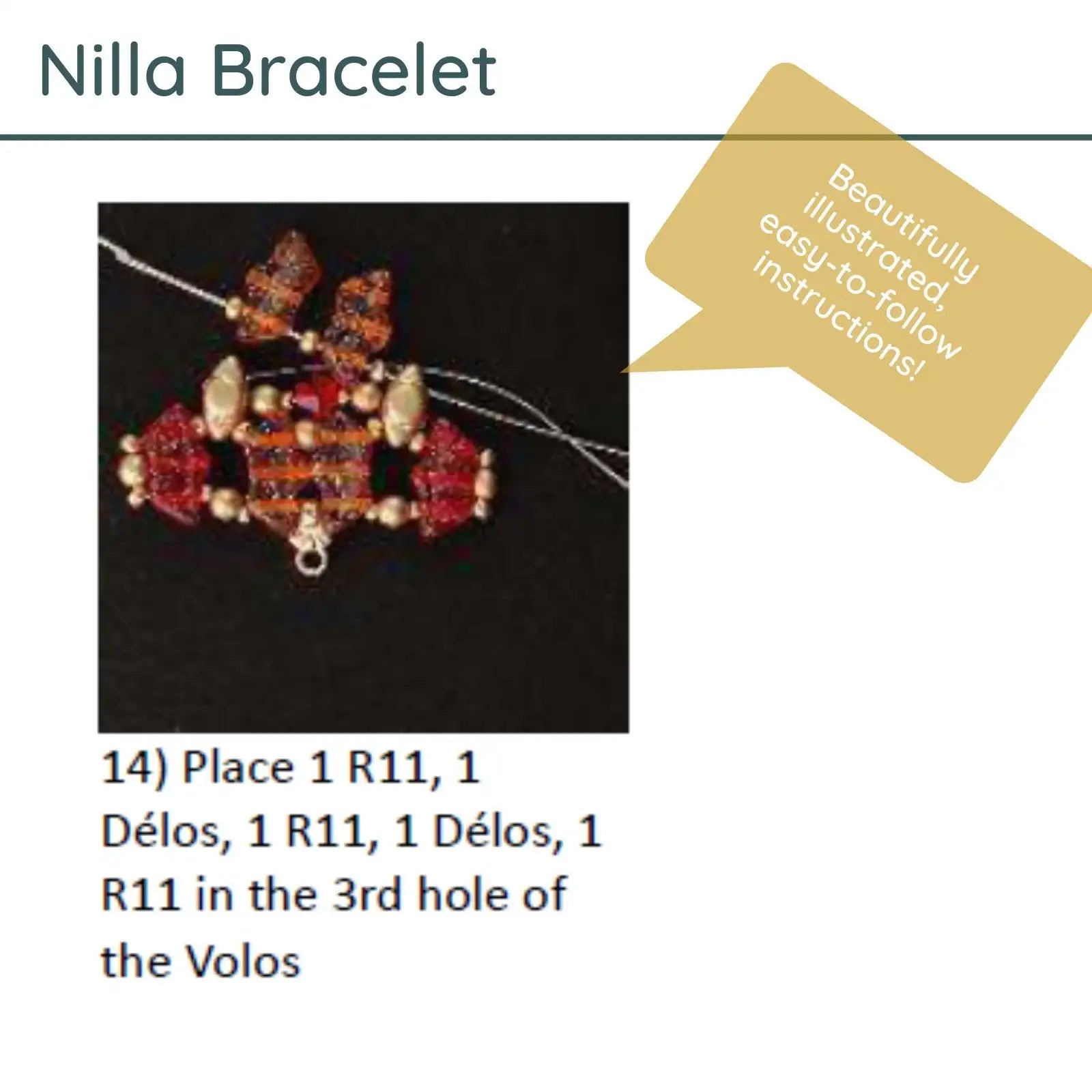 Nilla Bracelet Pattern Les Creations d' Anna - Nilla Bracelet Pattern Les Creations d' Anna - Default Title , The Argus Collection