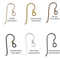 Tierracast Niobium, 2.5mm Bead French Hook Earring Wires, 2 Pairs