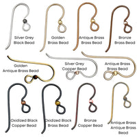 Tierracast Niobium, 2mm Bead French Hook Earring Wires, 2 Pairs