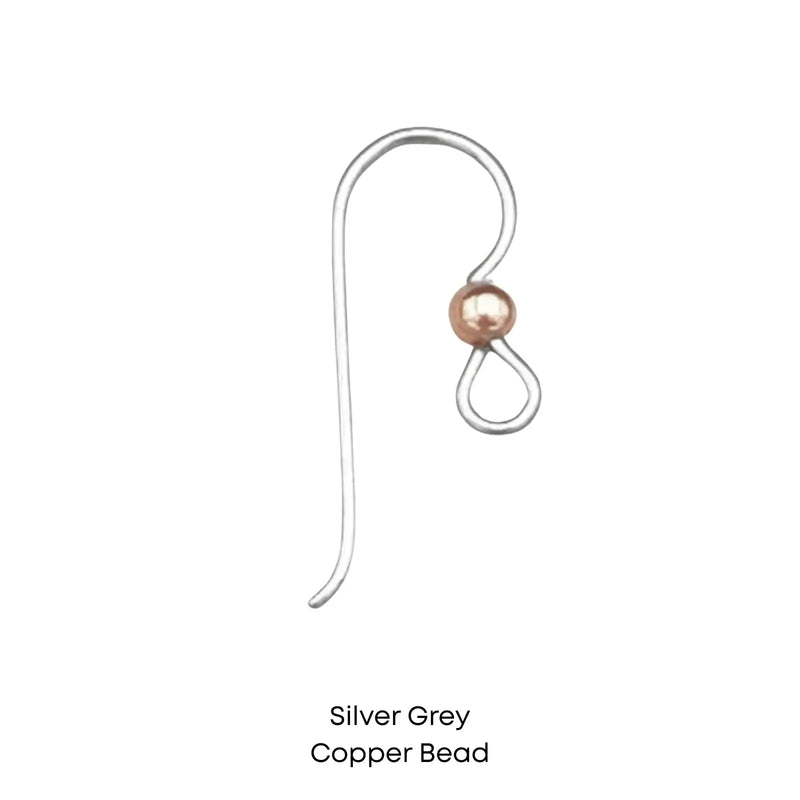 Tierracast Niobium, 3mm Bead French Hook Earring Wires, 2 Pairs