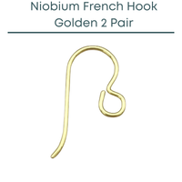 Tierracast Niobium French Hook Ear Wires, Regular Loop