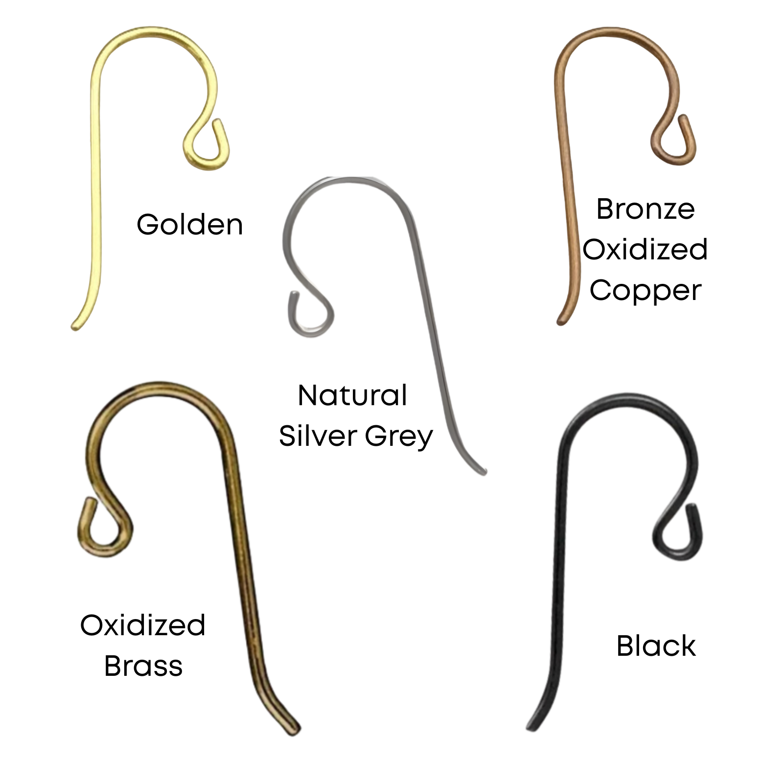 Tierracast Niobium French Hook Earring Wires, Small Loop