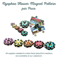 Nynphea Flower Magnet Pattern par Puca