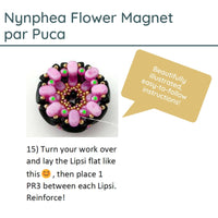 Nynphea Flower Magnet Pattern par Puca