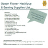 Ocean Flower Necklace & Earrings Pattern