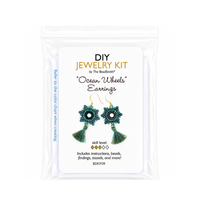 Ocean Wheels Earrings DIY Beading Kit
